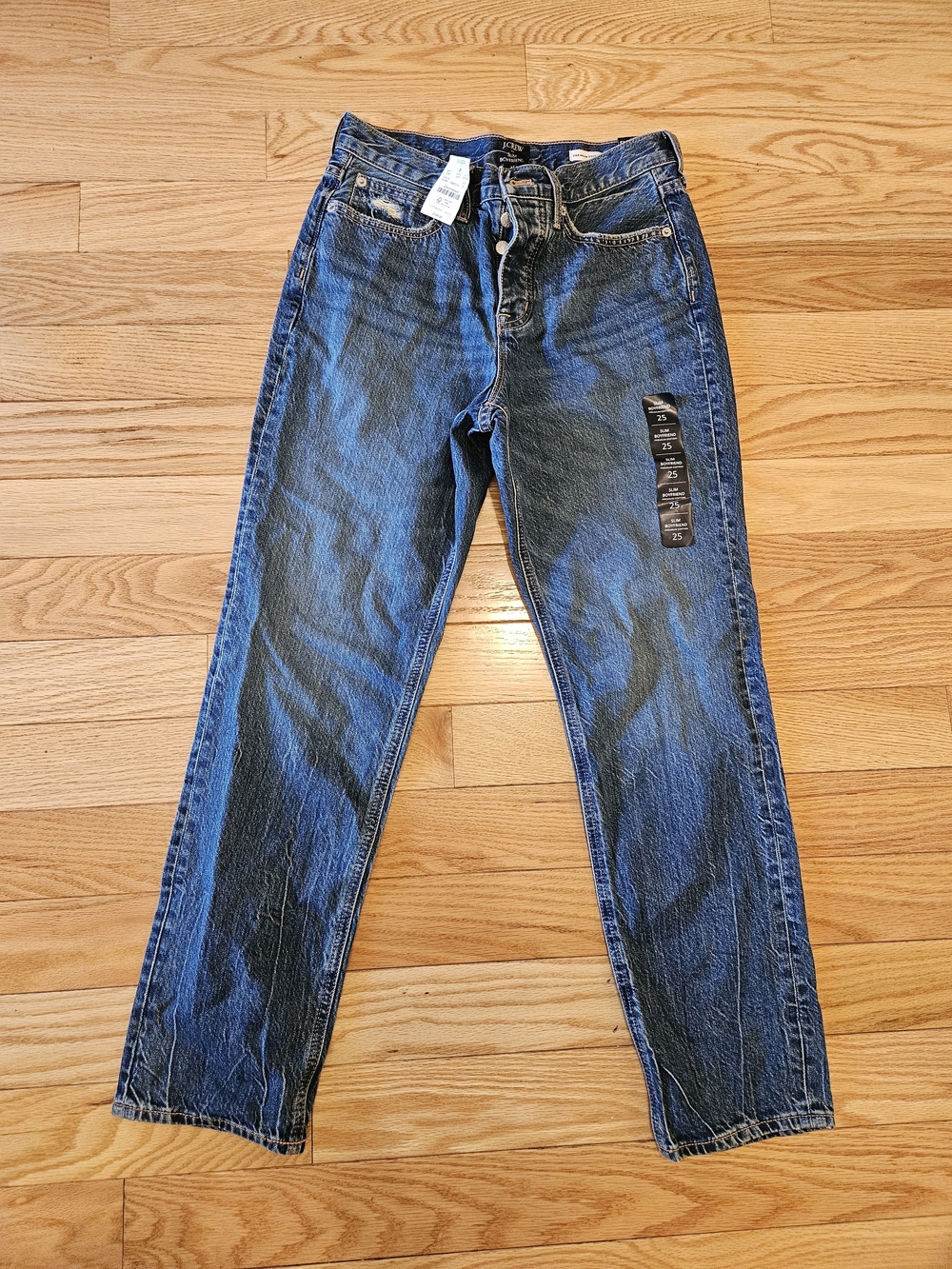 JCREW SLIM BOYFRIEND NEW (PREMIUM EDITION) Classic High-Rise Straight Leg Jeans